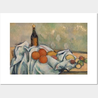 Bottle and Fruits by Paul Cezanne Posters and Art